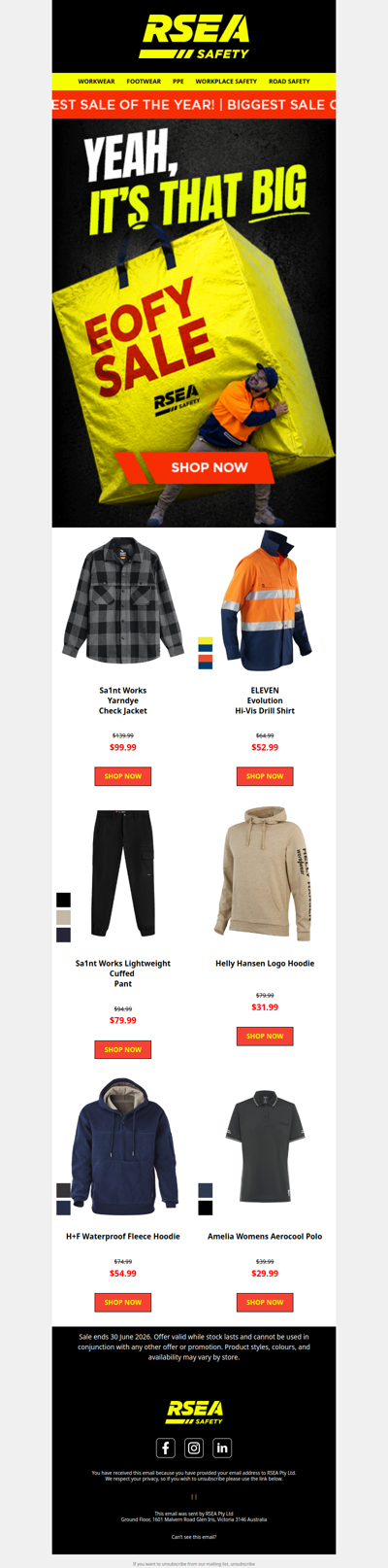 Select apparel up to 60% off. Go on, have a browse.