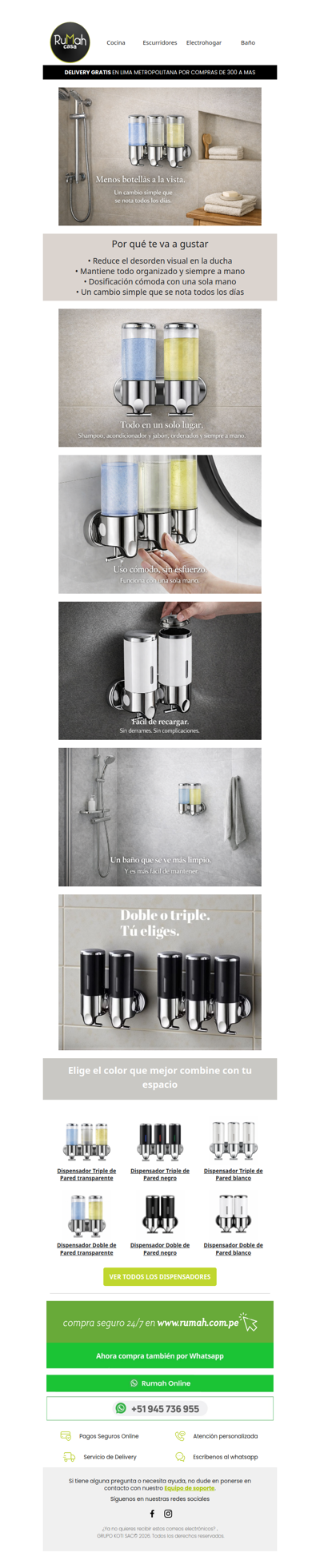 Un baño más ordenado, todos los días