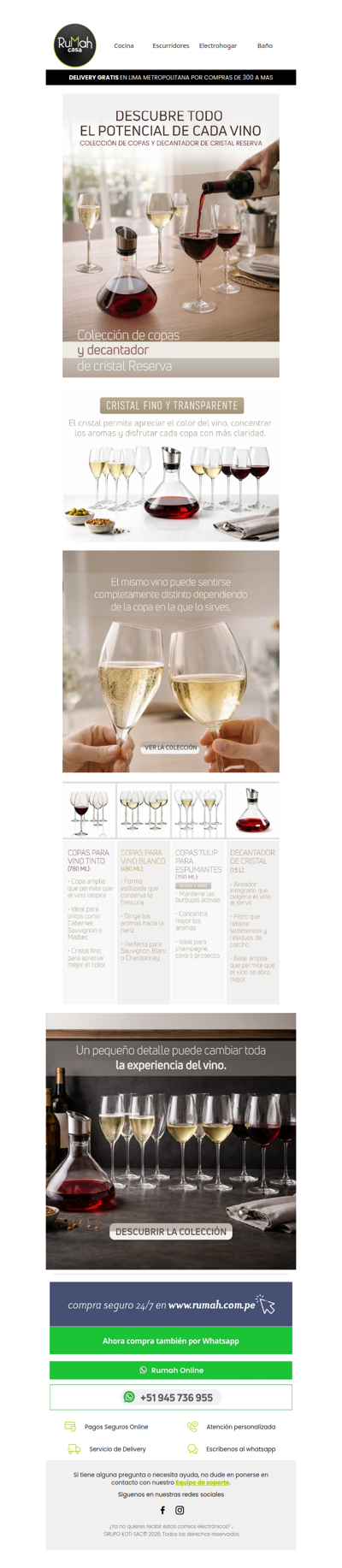 La copa correcta cambia cómo se siente el vino