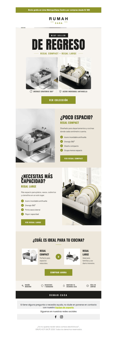 Volvió nuestro escurridor más vendido