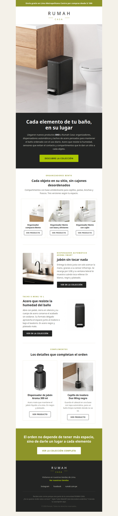 Tu baño no necesita más espacio, necesita orden