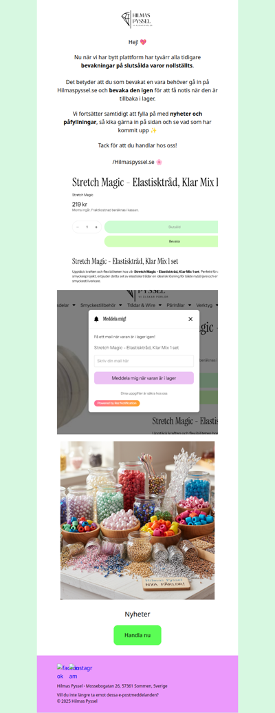 Glöm inte att bevaka om dina favoriter 💖