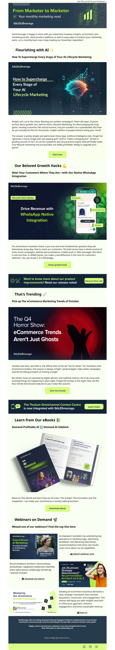 👉 From Marketer to Marketer: Latest Industry Trends & SALESmanago Updates