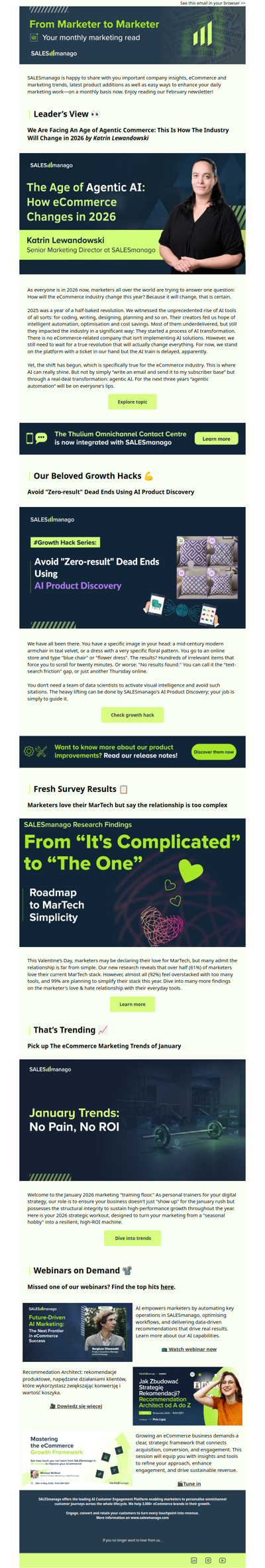 👉 From Marketer to Marketer: Latest Industry Trends & SALESmanago Updates