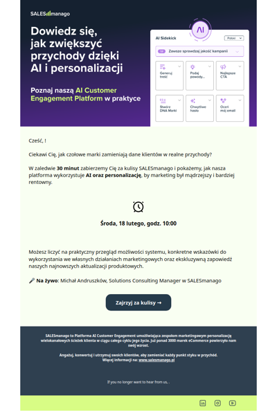 🎫 Twój bilet wstępu za kulisy SALESmanago