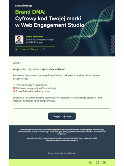 📢 Już jutro: DNA Twojej marki w praktyce