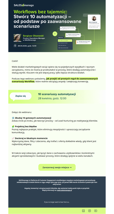 👩‍🏫 Zbuduj 10 scenariuszy automatyzacji