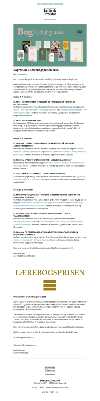 Ses vi til til Bogforum d. 7.-9. november?