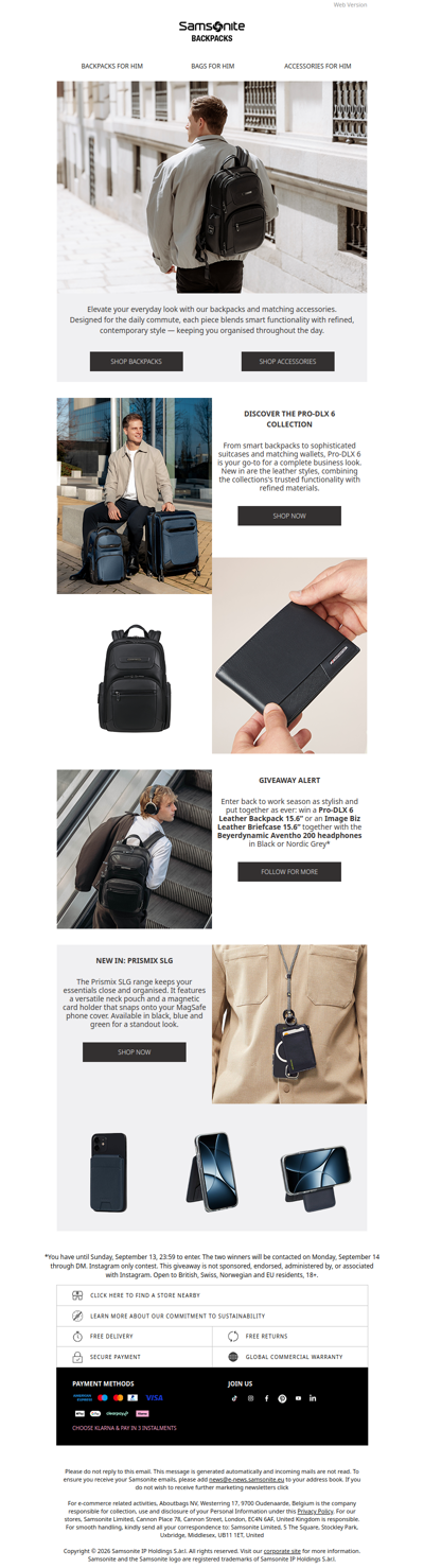 Backpacks and more for the daily commuter
