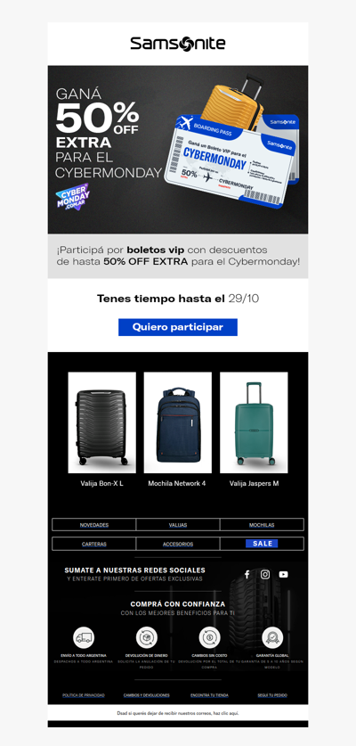 ¡Participá por tu Boleto VIP para CyberMonday!