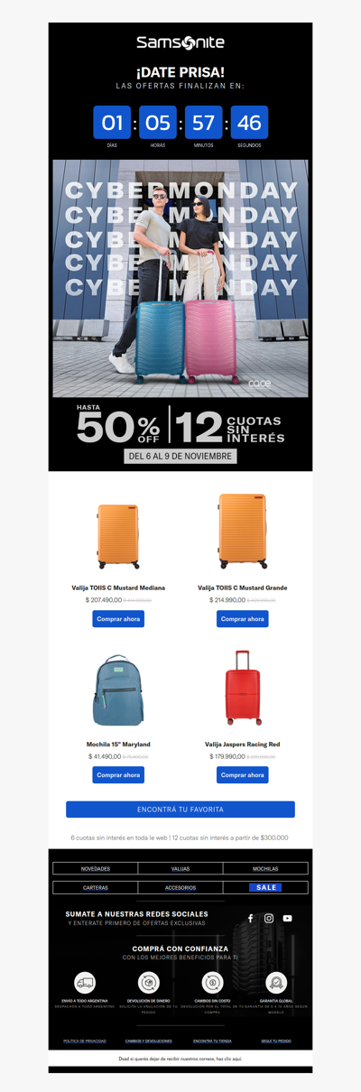 Aprovechá ofertas increíbles de hasta 55% de descuento