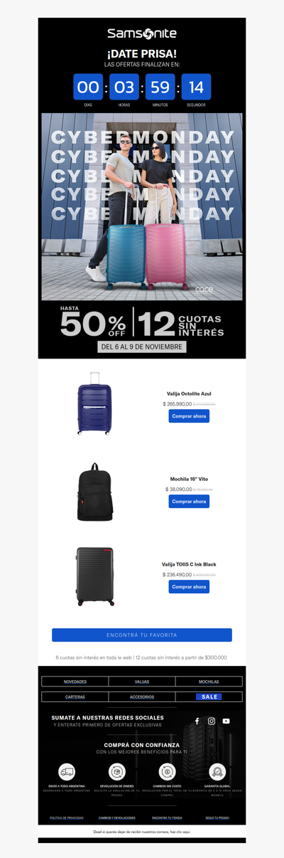 🚨 ¡Últimas horas! Hasta 55% OFF y 12 cuotas sin interés