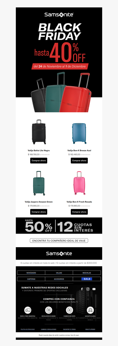 ¡ADELANTAMOS EL BLACK FRIDAY!