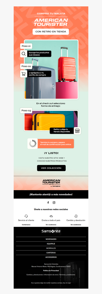 AMERICAN TOURISTER - Nuevos lanzamientos, compra online y retira en tienda