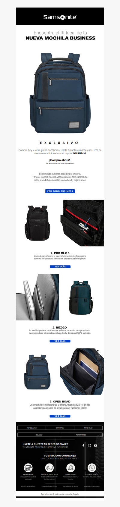 xa 🎁 ¡Las mejores mochilas! Hasta 30% de dscto + 10 Adicional 🎒