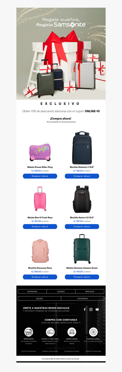 xa ⏰ ¡Últimos días! Regala sueños. Cupones exclusivo Online 🎁