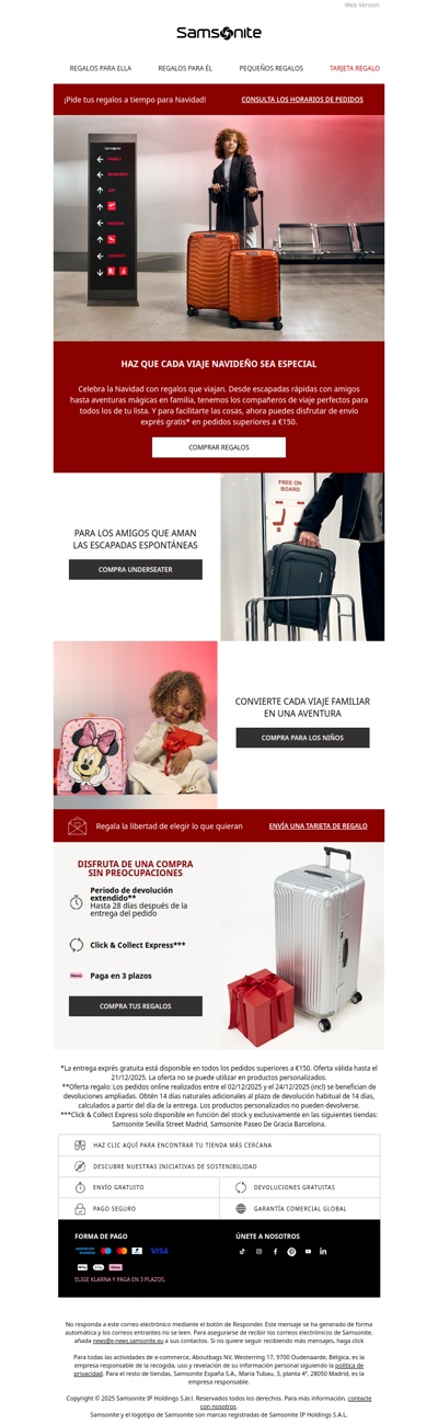 Comparte la alegría de los viajes navideños