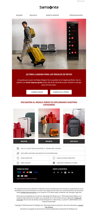 ¡Última llamada para los regalos de Reyes!