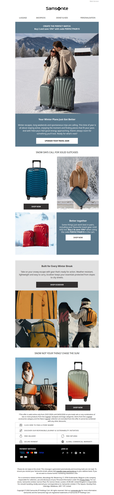 Enjoy those lovely winter breaks