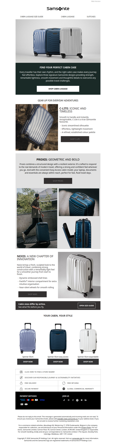 Find your Perfect Cabin case