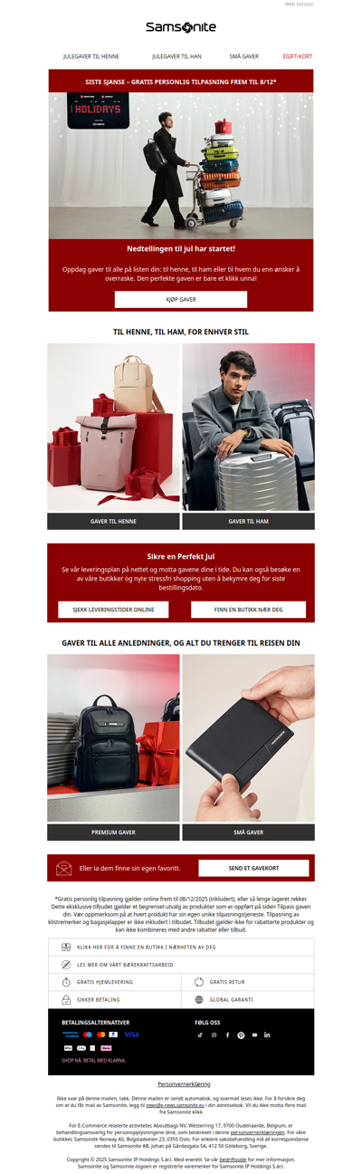 De perfekte gavene venter!