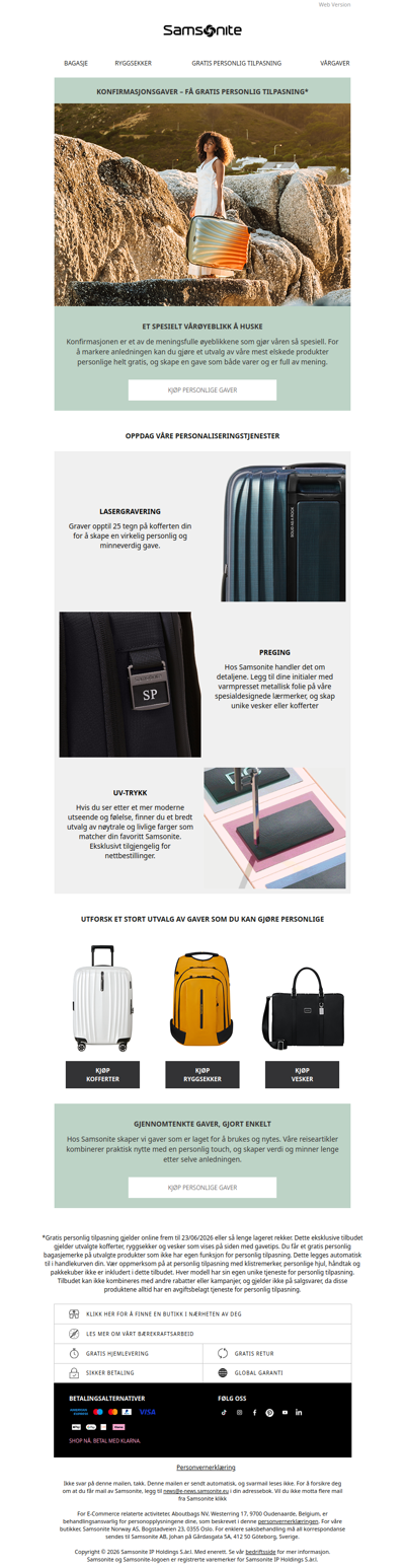 Marker et spesielt øyeblikk denne våren med en gave