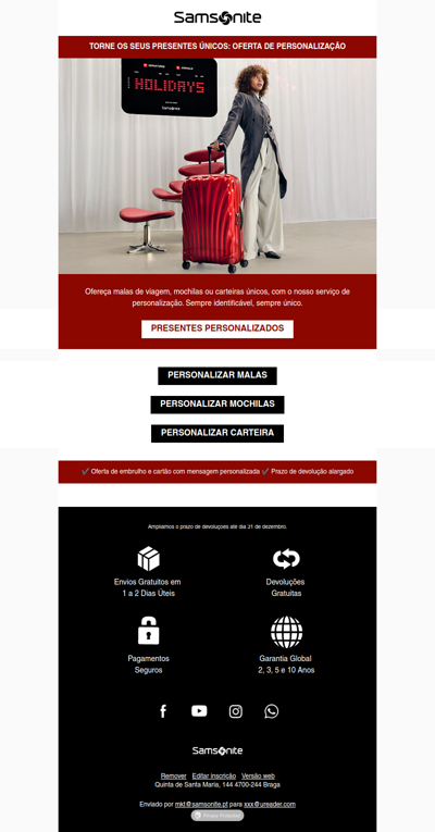 Presentes Únicos: Oferta de Personalização