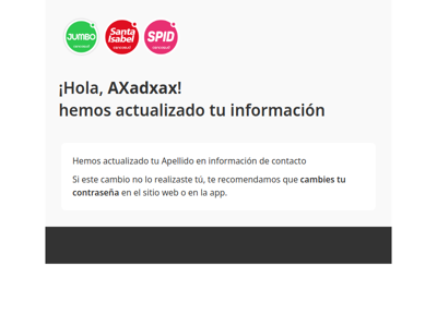 Hemos actualizado tu información