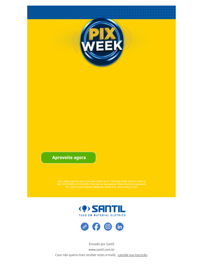 PIX Week Santil. 10% de desconto no Pix. Confira agora!