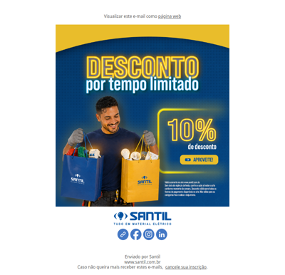 10% de desconto por tempo limitado. Confira as regras e aproveite!