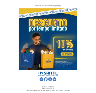 Último dia: 10% de desconto para você. Aproveite Agora!