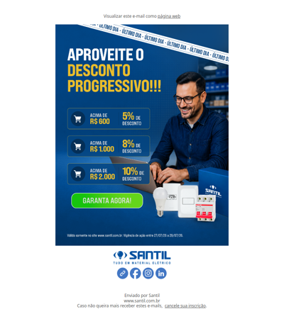ÚLTIMO DIA: ATÉ 10% DE DESCONTO NO SEU PEDIDO! APROVEITE!