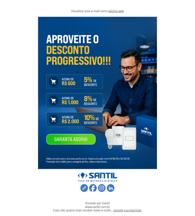 Dawd OLHA QUEM VOLTOU... DESCONTO PROGRESSIVO SANTIL. APROVEITE!