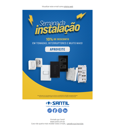 10% na Categoria Instalação. Confira as regras. Aproveite...