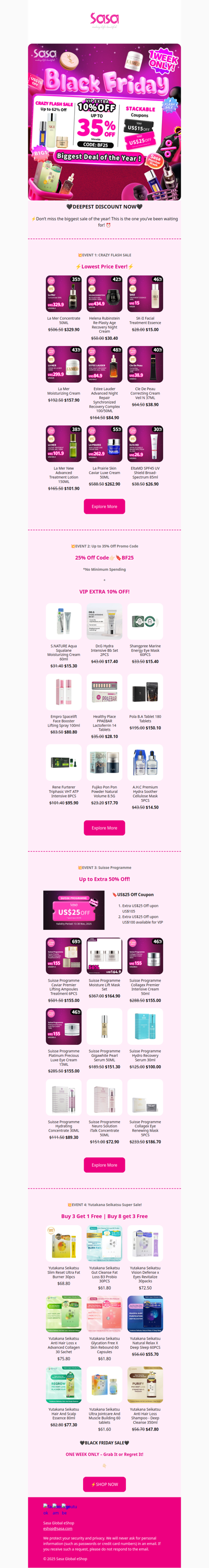 🖤💥Deepest Deal of the Year— Black Friday Sale💥🖤 VIP Extra 10% Off + 25% Off sitewide! Use Code: BF25💗Crazy Flash Sale Up to 77% Off—  Lowest Price Ever!😱