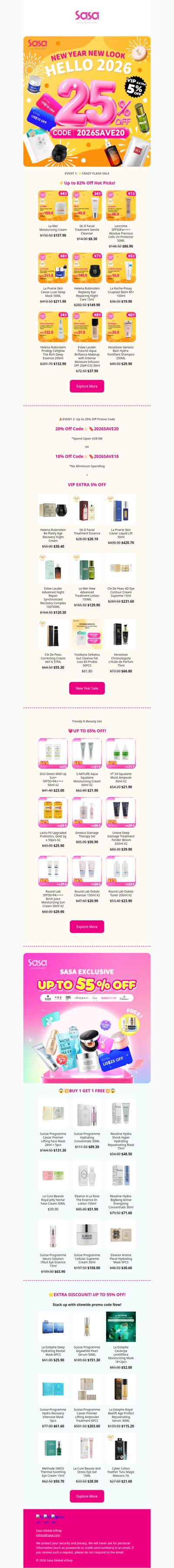 ⚡😱CRAZY FLASH SALE! UP TO 82% OFF HOT PICKS! ⭐ Sasa Exclusive Sale— Buy 1 Get 1 Free, Free Gift and Extra Discounts Awaits!