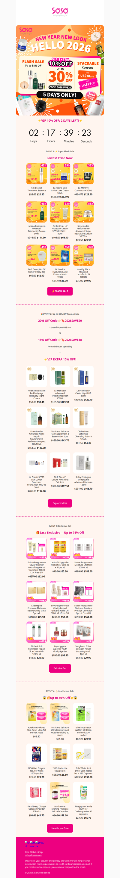 ⏰LAST CALL! VIP EXTRA 10% OFF— 2 DAYS LEFT!⚡⭐ Up to 30% Off Sitewide +Stackable US$25 Off Cash Coupons + Extra Discounts!