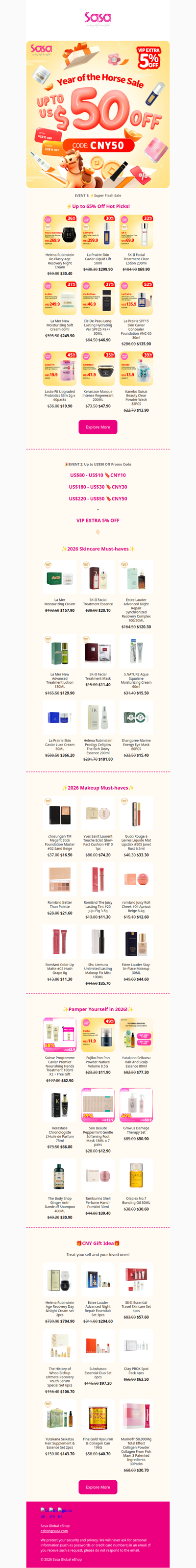 🧧 CNY US$50 Pocket Money! Stack up with VIP Extra 5% Discount & Extra Offers!⭐💥 Use Code: CNY10/ 30/ 50⚡Don’t waste a cent! Spend it before expires! ⚡