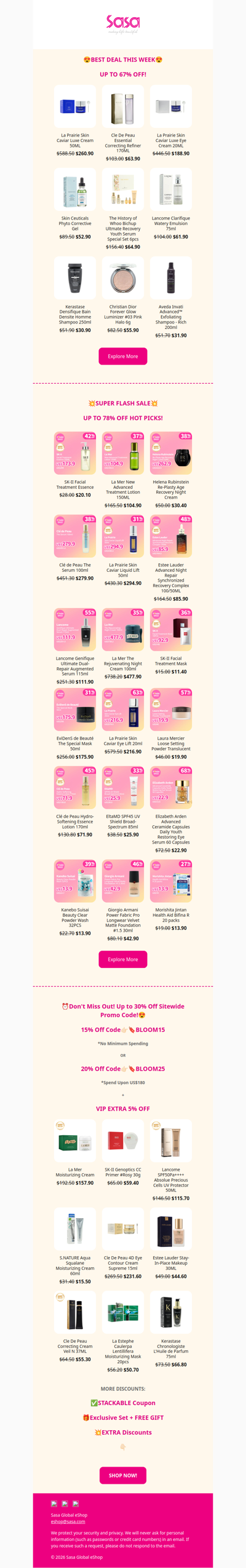 ⚡😍Flash Sale & Best Deal This Week— Up to 68% Off! 😱 Hottest Picks on Sale! Shop La Mer, Cle de Peau and Estee Lauder at best price❤️‍🔥HURRY! You WON'T Want to Miss This! 🔥