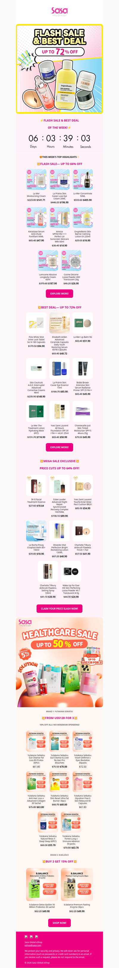 UP TO 72% OFF?!⚡FLASH SALE & BEST DEAL OF THE WEEK IS HERE !⚡😍 Don't Miss Our Healthcare Sale on Wellness and Beauty Supplement!✨
