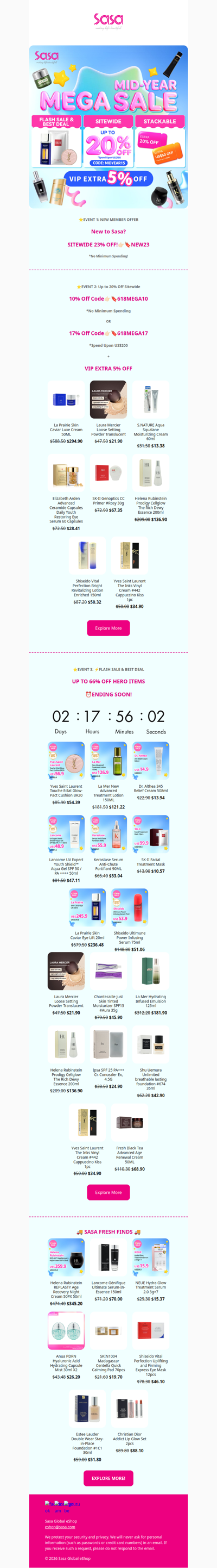 ⏰ENDING SOON! Shop Up to 66% Off Flash Sales NOW!⚡😍MID-YEAR MEGA SALE IS HERE— Get Up to 20% Off Sitewide! ⭐