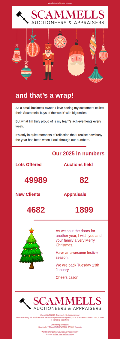 And that's a wrap from Scammells