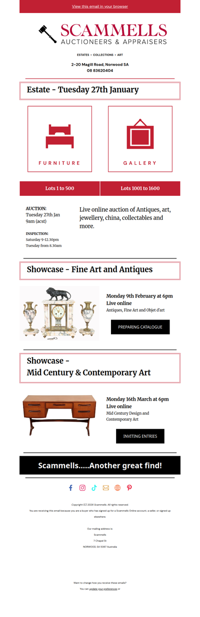 Auction this Tuesday at 9am👋