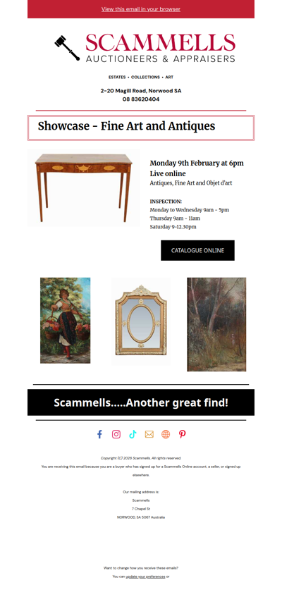 Showcase auction catalogue launch👋