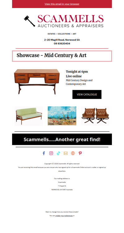 Mid Century Auction