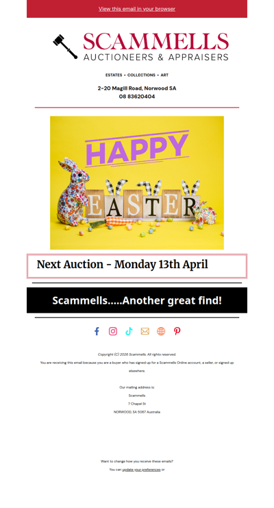 Happy Easter from the Scammells team 🐇
