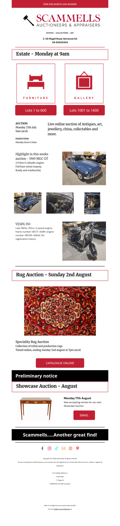 Scammells - time to place your bids