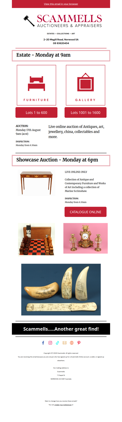 Scammells Auction two catalogues now online