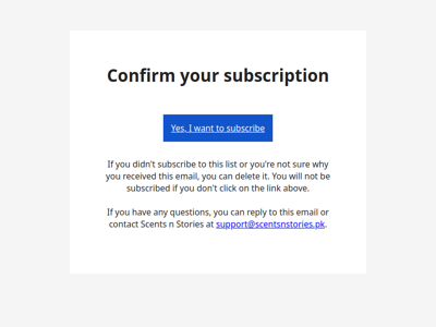 Confirm Your Subscription