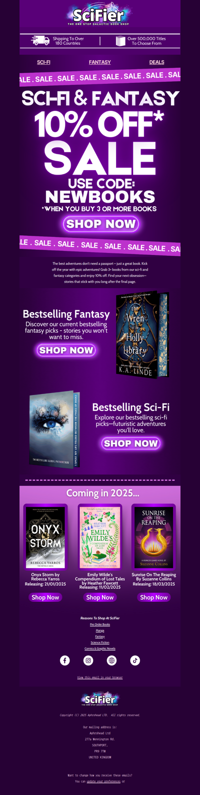 Unlock 10% Off Sci-Fi & Fantasy – Discount Code Inside!